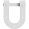 Ekena Millwork Premium Horseshoe Roller Hanger w/ Bolts for Barn Door for 2 1/4" Doors, Rocket White GB60015R2RW - alternate 1